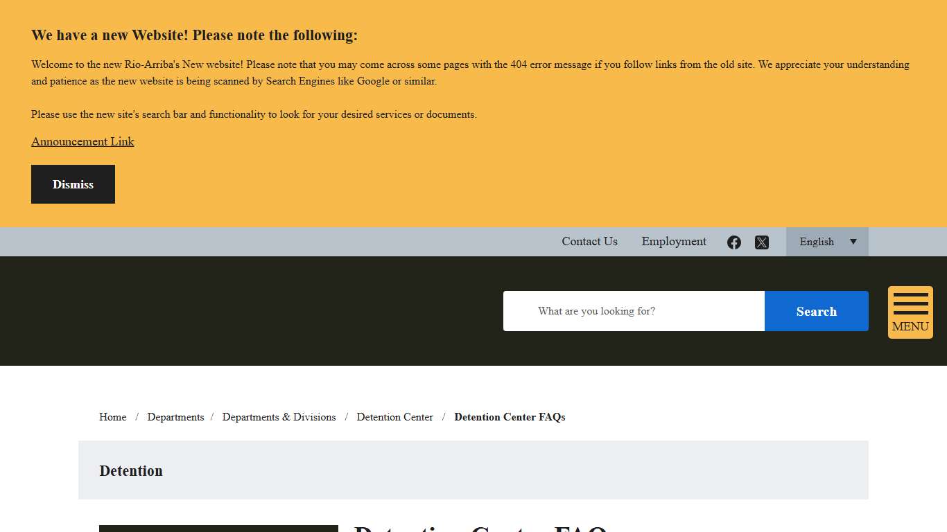 Detention Center FAQs Rio Arriba County, NM